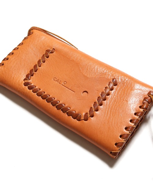 CAL O LINE（キャルオーライン）の「CAL O LINE/キャルオーライン SOUTH BEACH LEATHER WALLET　長財布（財布・メンズ・レッド/タン・FREE）」の16枚目の写真