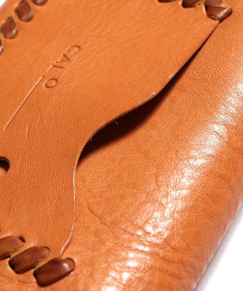 CAL O LINE（キャルオーライン）の「CAL O LINE/キャルオーライン SOUTH BEACH LEATHER WALLET　長財布（財布・メンズ・レッド/タン・FREE）」の8枚目の写真
