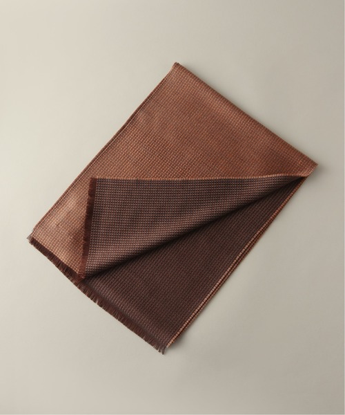 Cesare Gatti(チェザーレガッティ)の「【Cesare Gatti / チェザーレ ガッティ】ニットライクマフラー made in italy(マフラー・メンズ・ブラック/ブラウン/オレンジ・FREE)」の3枚目の写真