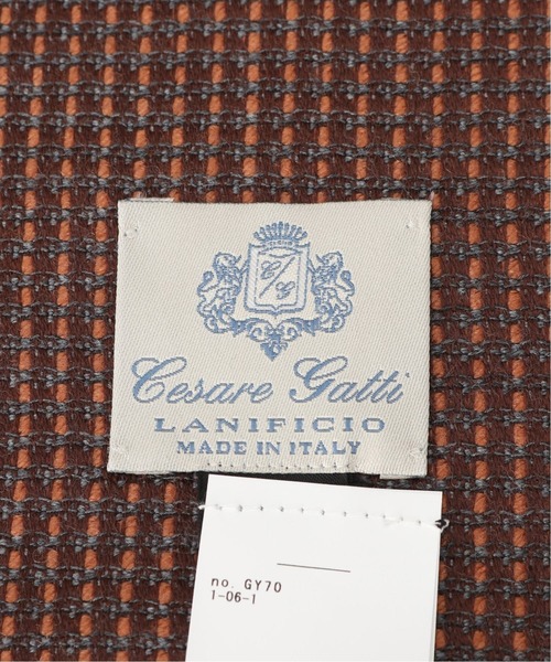 Cesare Gatti(チェザーレガッティ)の「【Cesare Gatti / チェザーレ ガッティ】ニットライクマフラー made in italy(マフラー・メンズ・ブラック/ブラウン/オレンジ・FREE)」の6枚目の写真