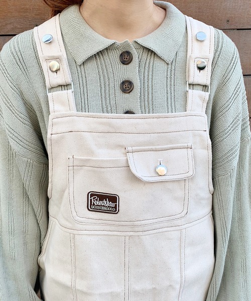 apres jour（アプレジュール）の「ワッペン付きジャンスカ【ZOZOTOWN限定アイテム】（ジャンパースカート・レディース・オフホワイト/カーキ/モカ・フリー）」の21枚目の写真