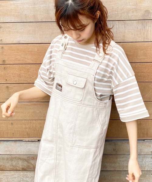 ワッペン付きジャンスカ【ZOZOTOWN限定アイテム】（ジャンパースカート