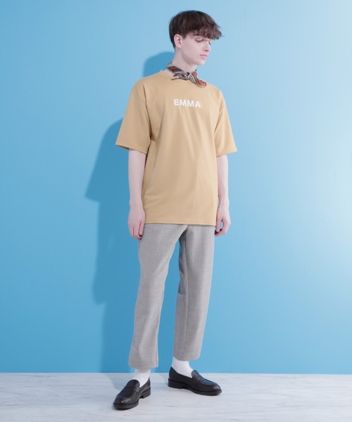 ポンチローマ オーバーサイズ ロゴデザインカットソー 1/2