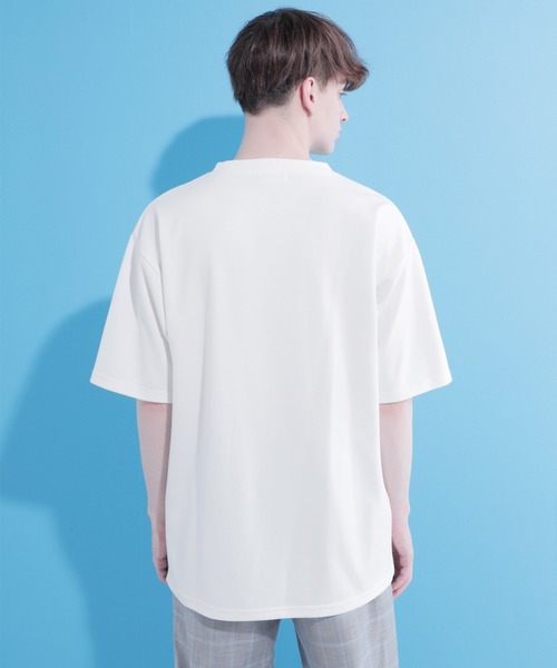 EMMA CLOTHES(エマクローズ)の「ポンチローマ オーバーサイズ ロゴデザインカットソー 1/2 sleeve(EMMA CLOTHES)(Tシャツ/カットソー・メンズ・ブラック/パープル/グレー系その他2/グリーン/オフホワイト/ベージュ・S/L/M)」の20枚目の写真