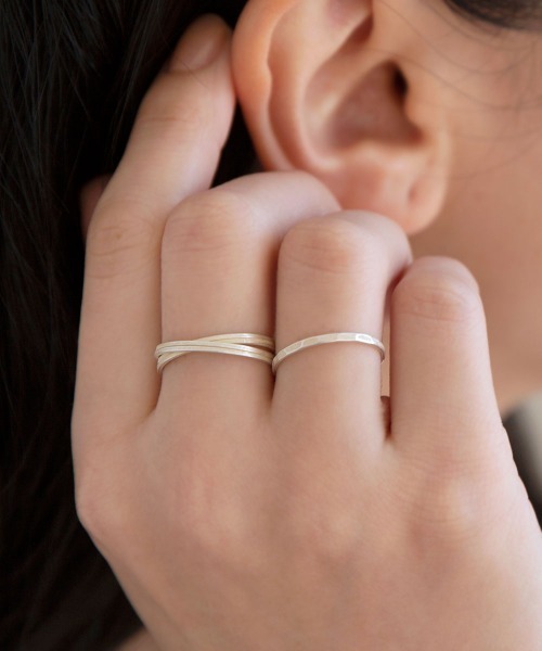 colleca la(コレカラ)の「ボリュームセットリング(リング・レディース・シルバー/ゴールド・フリ-)」の9枚目の写真