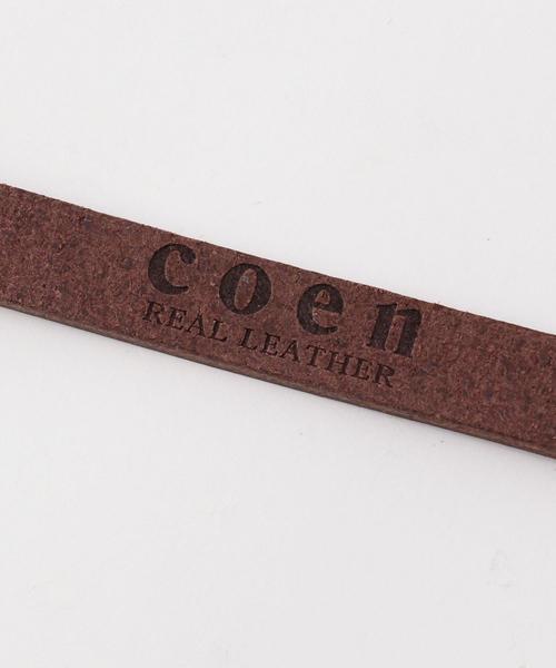 coen(コーエン)の「栃木レザーベルト15mm(ベルト・レディース・ブラック/ダークブラウン・FREE)」の3枚目の写真