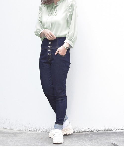 PairPair（ペアペア）の「2WAYフリルブラウス（シャツ/ブラウス・レディース・オフホワイト/ライトグリーン/ラベンダー・FREE）」の11枚目の写真