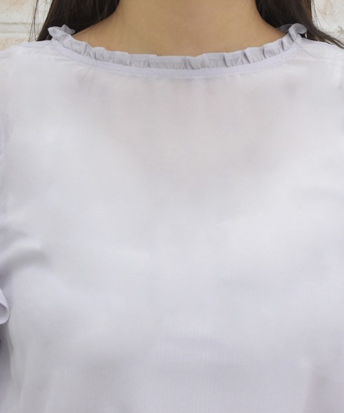 PairPair（ペアペア）の「2WAYフリルブラウス（シャツ/ブラウス・レディース・オフホワイト/ライトグリーン/ラベンダー・FREE）」の19枚目の写真