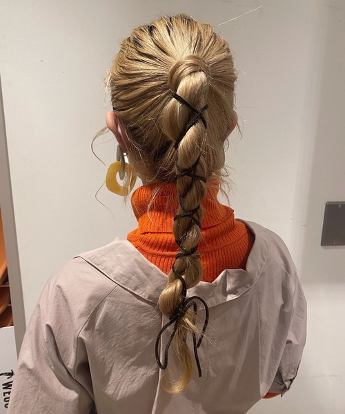 WEGO（ウィゴー）の「WEGO/【２点セット】アレンジリボン（ヘアゴム・レディース・その他2/その他5/その他1/その他6/その他3/その他4・FREE）」の15枚目の写真