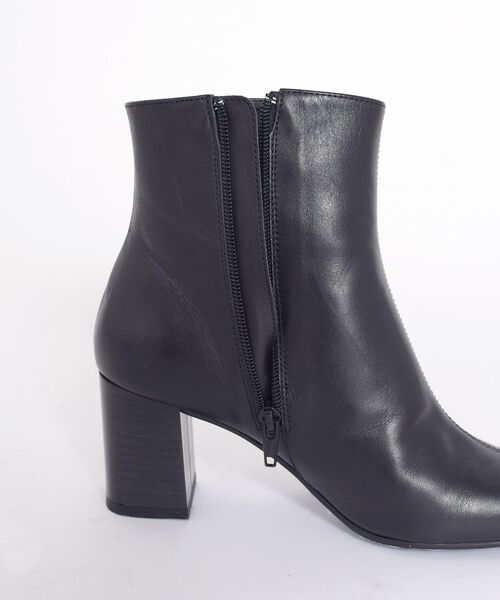 SHIPS（シップス）の「FLAMENQUITAS:スクエアトゥミドルブーツ◇（ブーツ・レディース・ブラック/ベージュ・38/35/36/37）」の9枚目の写真