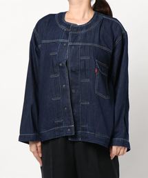 Samansa Mos2 blue | ECO DENIM ライトジャケット(デニムジャケット)