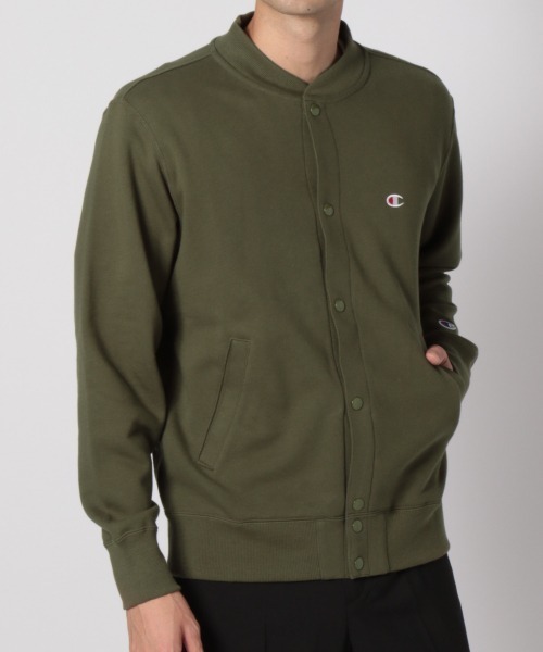 Champion グレー カーディガン Champion グレー ボタン付きカーディガン - メルカリ
