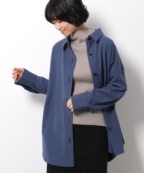 LAKOLE（ラコレ）の「トーナルステッチオーバーサイズシャツ / LAKOLE（シャツ/ブラウス・レディース・ライトベージュ/ブルー/アイボリー・SMALL/MEDIUM）」の3枚目の写真