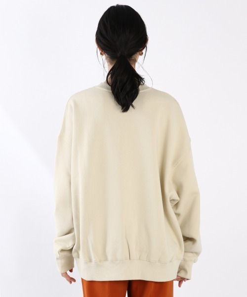 LOWRYS FARM（ローリーズファーム）の「ウラケサイドＺＩＰプルオーバーＬＳ　919406（スウェット・レディース・チャコールグレー/カーキ/アイボリー・FREE）」の10枚目の写真