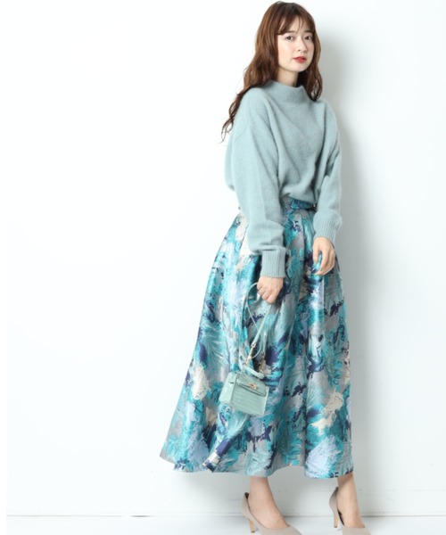 Mystrada マイストラーダ 2017 AW ジャガードアシメスカート 