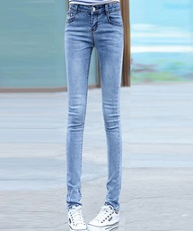 DAY CLOSET | レディース アメカジハイウエストストレッチスキニージーンズ(デニムパンツ)