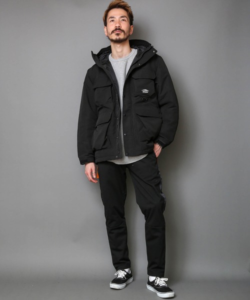 OUTDOOR PRODUCTS（アウトドアプロダクツ）の「【OUTDOOR PRODUCTS】防風裏フリース　ストレッチジョガーパンツ　サイドライン入り　テーパードシルエット（スウェットパンツ・メンズ・チャコールグレー/ブラック/グレー/スミクロ・SMALL/MEDIUM/LARGE/X-LARGE）」の6枚目の写真