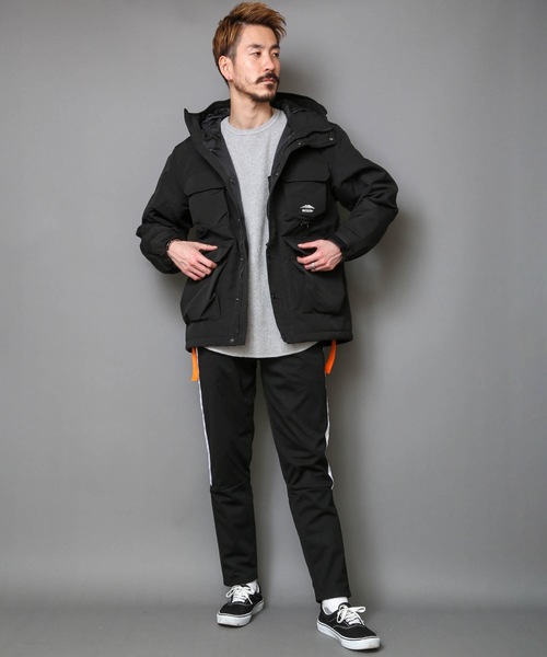 OUTDOOR PRODUCTS（アウトドアプロダクツ）の「【OUTDOOR PRODUCTS】防風裏フリース　ストレッチジョガーパンツ　サイドライン入り　テーパードシルエット（スウェットパンツ・メンズ・チャコールグレー/ブラック/グレー/スミクロ・SMALL/MEDIUM/LARGE/X-LARGE）」の9枚目の写真