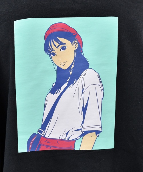 Perushu(ペルーシュ)の「イラストレーター「Hime」さんコラボ裏起毛スウェット(スウェット・メンズ・ダークブルー/ホワイト/チャコールグレー/ライトグレー/ブラック/オフホワイト/サックスブルー/その他・LARGE/MEDIUM)」の18枚目の写真