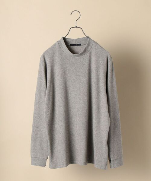 SHIPS(シップス)の「SHIPS: カシミヤタッチ ハイネック プルオーバー カットソー(ロンT)(Tシャツ/カットソー・メンズ・グレー/オフホワイト/ワイン/ネイビー・SMALL/MEDIUM/LARGE/X-LARGE)」の3枚目の写真