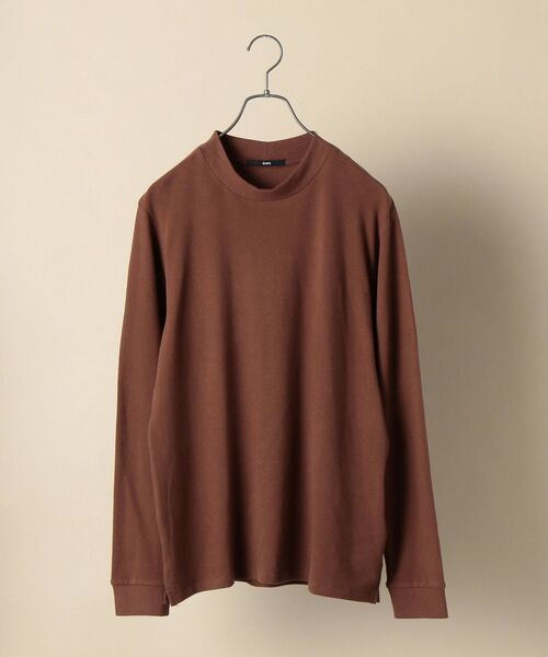 SHIPS(シップス)の「SHIPS: カシミヤタッチ ハイネック プルオーバー カットソー(ロンT)(Tシャツ/カットソー・メンズ・グレー/オフホワイト/ワイン/ネイビー・SMALL/MEDIUM/LARGE/X-LARGE)」の1枚目の写真