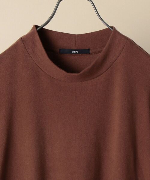 SHIPS(シップス)の「SHIPS: カシミヤタッチ ハイネック プルオーバー カットソー(ロンT)(Tシャツ/カットソー・メンズ・グレー/オフホワイト/ワイン/ネイビー・SMALL/MEDIUM/LARGE/X-LARGE)」の6枚目の写真