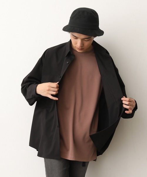 JUNRED（ジュンレッド）の「モンスタービッグシャツ（シャツ/ブラウス・メンズ・ブラック/ベージュ/ライトグリーン・M/L）」の8枚目の写真