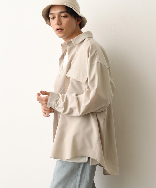 JUNRED（ジュンレッド）の「モンスタービッグシャツ（シャツ/ブラウス・メンズ・ブラック/ベージュ/ライトグリーン・M/L）」の10枚目の写真