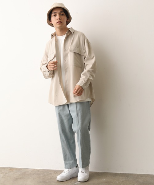 JUNRED（ジュンレッド）の「モンスタービッグシャツ（シャツ/ブラウス・メンズ・ブラック/ベージュ/ライトグリーン・M/L）」の15枚目の写真