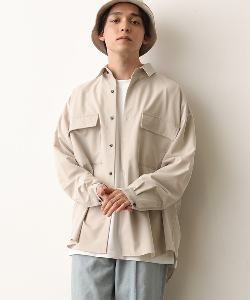 JUNRED（ジュンレッド）の「モンスタービッグシャツ（シャツ/ブラウス・メンズ・ブラック/ベージュ/ライトグリーン・M/L）」の18枚目の写真