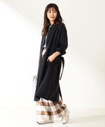Demi-Luxe BEAMS | Demi-Luxe BEAMS / ライト ラグランスリーブコート(ステンカラーコート)