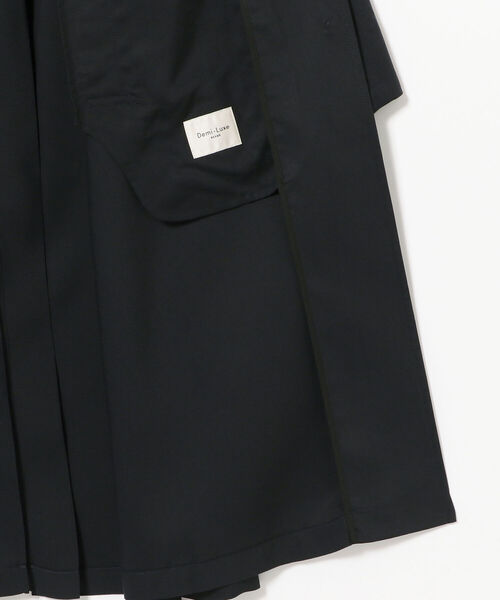 Demi-Luxe BEAMS（デミルクス ビームス）の「Demi-Luxe BEAMS / ライト ラグランスリーブコート（ステンカラーコート・レディース・ネイビー/ブラウン系その他3・38/36）」の20枚目の写真