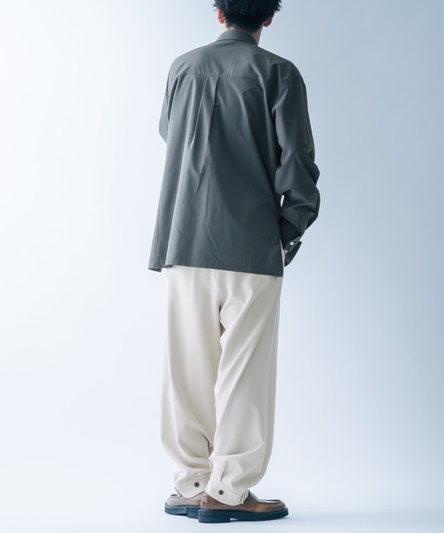 epnok（エプノック）の「ストレッチツイルワイドパンツ(SET UP)（その他パンツ・メンズ・グレイッシュベージュ/ブラック/ブルー・LARGE/MEDIUM）」の18枚目の写真