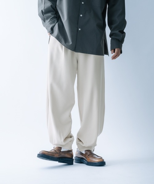 epnok（エプノック）の「ストレッチツイルワイドパンツ(SET UP)（その他パンツ・メンズ・グレイッシュベージュ/ブラック/ブルー・LARGE/MEDIUM）」の16枚目の写真