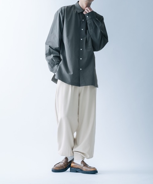 epnok（エプノック）の「ストレッチツイルワイドパンツ(SET UP)（その他パンツ・メンズ・グレイッシュベージュ/ブラック/ブルー・LARGE/MEDIUM）」の9枚目の写真