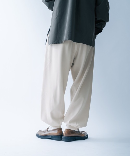 epnok（エプノック）の「ストレッチツイルワイドパンツ(SET UP)（その他パンツ・メンズ・グレイッシュベージュ/ブラック/ブルー・LARGE/MEDIUM）」の8枚目の写真