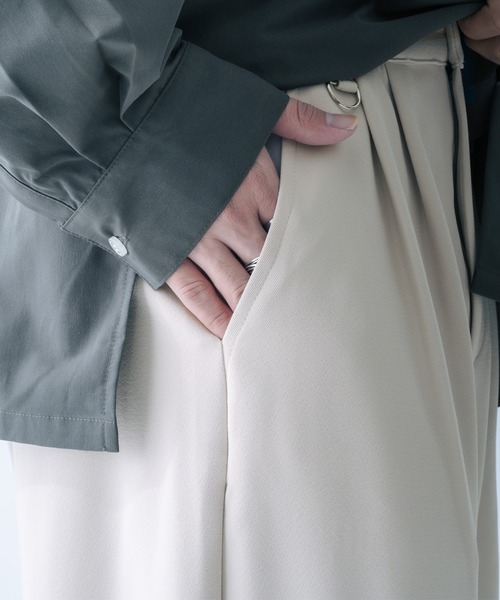 epnok（エプノック）の「ストレッチツイルワイドパンツ(SET UP)（その他パンツ・メンズ・グレイッシュベージュ/ブラック/ブルー・LARGE/MEDIUM）」の21枚目の写真