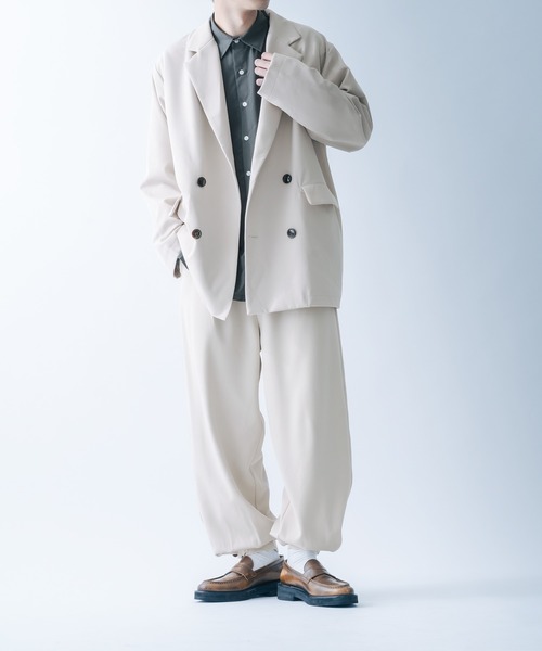 epnok（エプノック）の「ストレッチツイルワイドパンツ(SET UP)（その他パンツ・メンズ・グレイッシュベージュ/ブラック/ブルー・LARGE/MEDIUM）」の12枚目の写真