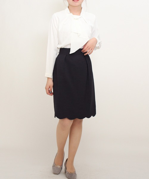 トーガ　台形スカート　【極美品】　ミラー　リネン混　総柄　日本製　個性的 高身長 接触冷感ライトチノAラインロングスカート（トールサイズ