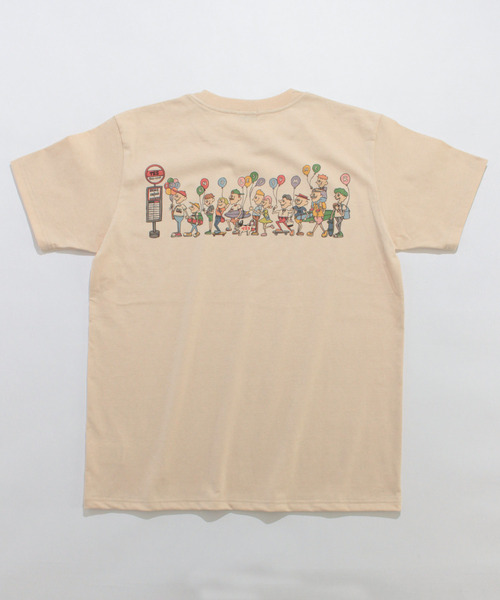 The Endless Summer（エンドレスサマー）の「TES TRAVEL TEE（Tシャツ/カットソー・メンズ・ベージュ/ホワイト/ピンク系その他4・LARGE/SMALL/X-LARGE/MEDIUM）」の10枚目の写真