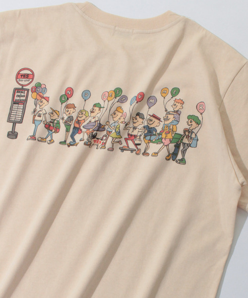 The Endless Summer（エンドレスサマー）の「TES TRAVEL TEE（Tシャツ/カットソー・メンズ・ベージュ/ホワイト/ピンク系その他4・LARGE/SMALL/X-LARGE/MEDIUM）」の13枚目の写真