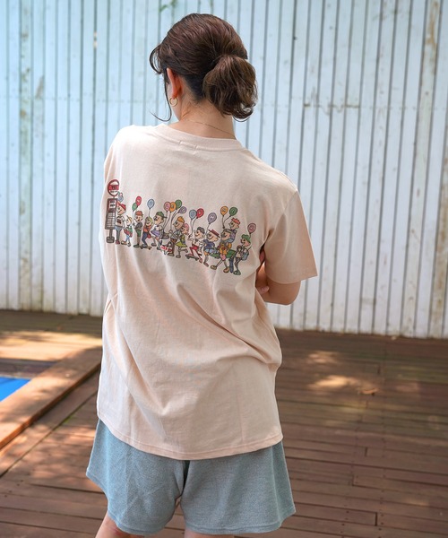 The Endless Summer（エンドレスサマー）の「TES TRAVEL TEE（Tシャツ/カットソー・メンズ・ベージュ/ホワイト/ピンク系その他4・LARGE/SMALL/X-LARGE/MEDIUM）」の12枚目の写真