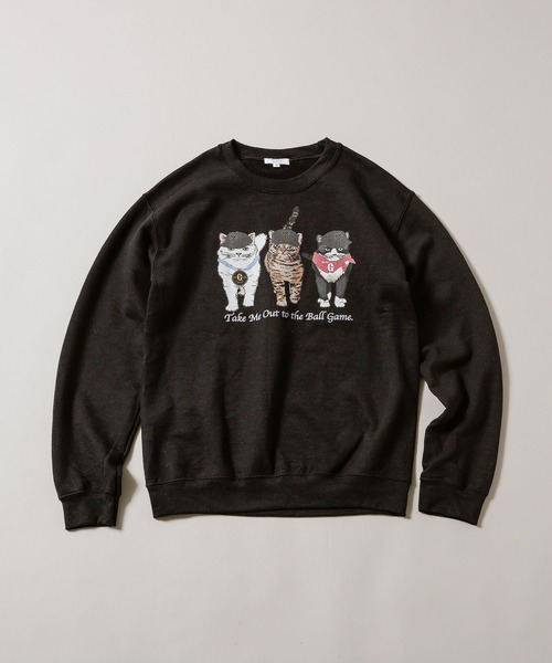 Design インフィールダーデザイン のファッション Sweat スウェット Infielder Cats Infielder スウェット スウェット Design 別注