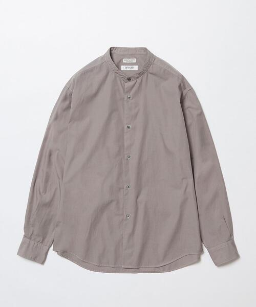 BEAUTY&YOUTH UNITED ARROWS(ビューティーアンドユースユナイテッドアローズ)の「BY TANGO バンドカラー ワイドフォルム テーパード シャツ(シャツ/ブラウス・メンズ・ダークグリーン/グレー/ホワイト/ライトブルー・L/M/S/XL)」の10枚目の写真