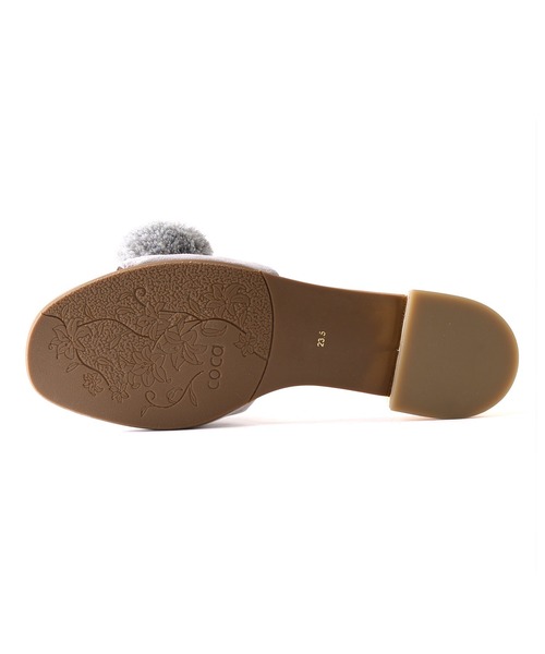 coca（ANDEX shoes product）（コカ）の「coca / コカ ポンポン飾り付き エスニック スリッパミュール ワンベルト 121025（サンダル・レディース・ベージュ/グレー/ネイビー・23.5cm/23cm/24.5cm/24cm/22.5cm）」の21枚目の写真