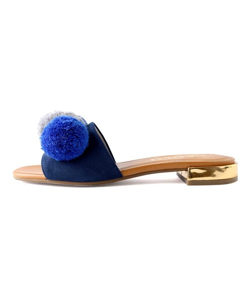 coca（ANDEX shoes product）（コカ）の「coca / コカ ポンポン飾り付き エスニック スリッパミュール ワンベルト 121025（サンダル・レディース・ベージュ/グレー/ネイビー・23.5cm/23cm/24.5cm/24cm/22.5cm）」の22枚目の写真