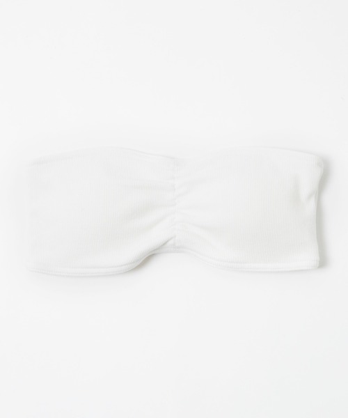 WEGO(ウィゴー)の「WEGO/リブカップインブラトップ(チューブトップ・レディース・ホワイト/ブラック/ライトピンク/ライム/オレンジ・SMALL/MEDIUM)」の3枚目の写真