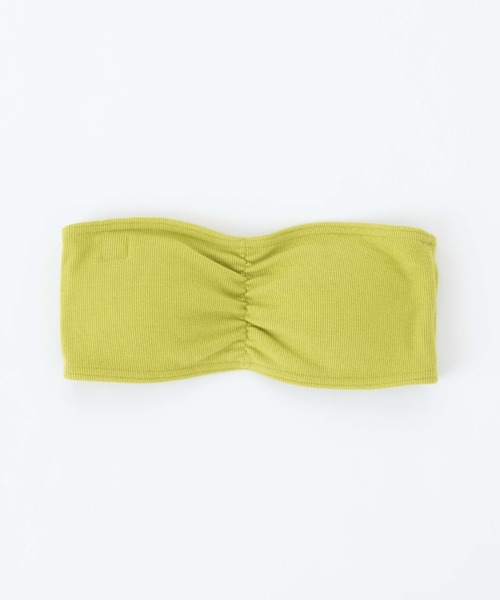 WEGO(ウィゴー)の「WEGO/リブカップインブラトップ(チューブトップ・レディース・ホワイト/ブラック/ライトピンク/ライム/オレンジ・SMALL/MEDIUM)」の1枚目の写真