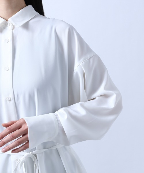 HARE(ハレ)の「2WAYバックプリーツワンピース(HARE)(ワンピース・レディース・ブラック/オフホワイト/ライトグリーン・FREE)」の6枚目の写真