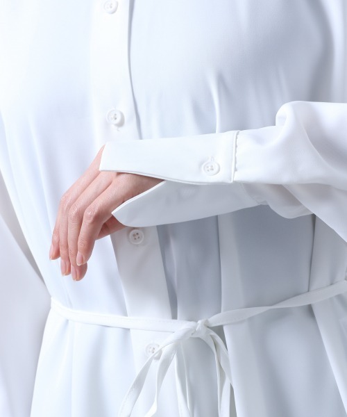 HARE(ハレ)の「2WAYバックプリーツワンピース(HARE)(ワンピース・レディース・ブラック/オフホワイト/ライトグリーン・FREE)」の17枚目の写真